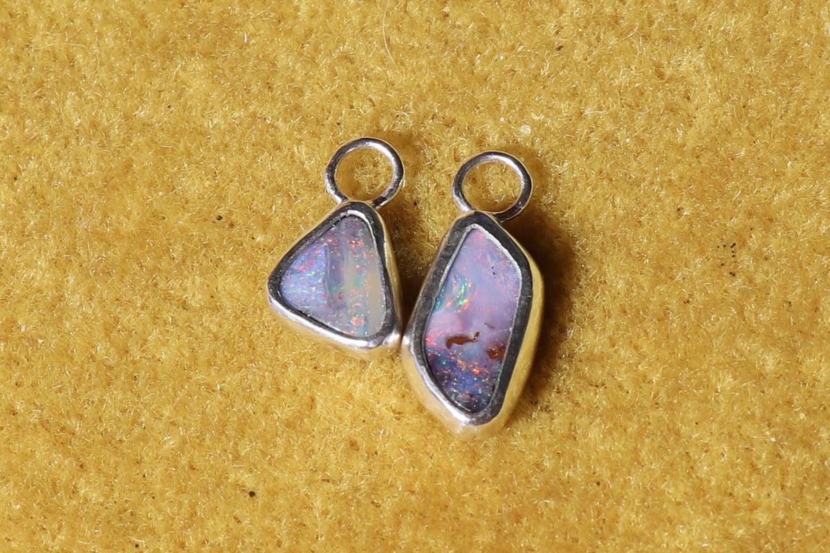 Opal drop earrings