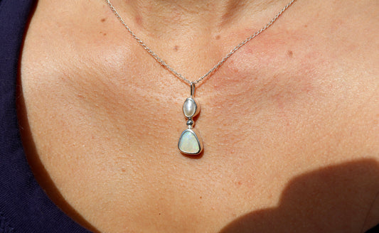 Pearl Opal pendant